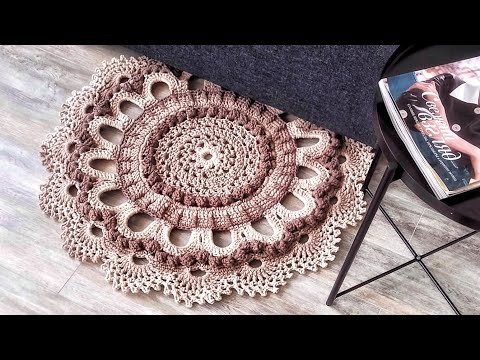 Видео: ВЯЖЕМ КОВЕР (2 часть)