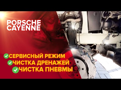 Видео: Каждый владелец Porsche просто обязан это знать! Чистка дренажей и пневма баллонов + сервисный режим