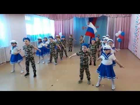 Видео: Вход на утренник 23 февраля. Старшая группа.