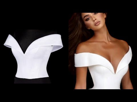 Видео: Идеальная модель с открытыми плечами | Открытые плечи с накидкой | Вырез Бардо | Давайте составим...