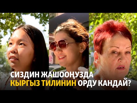 Видео: Сиздин жашооңузда кыргыз тилинин орду кандай?