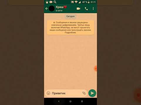 Видео: переписка с крашем