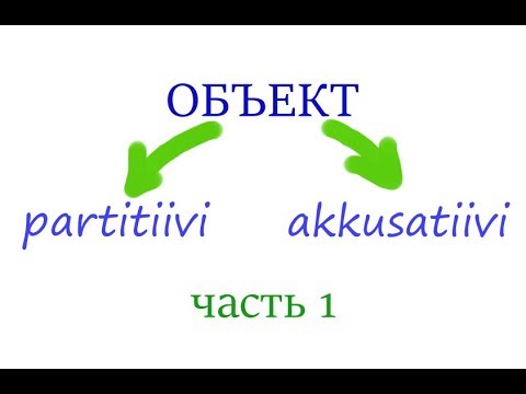 Видео: Объект в финском языке, часть 1