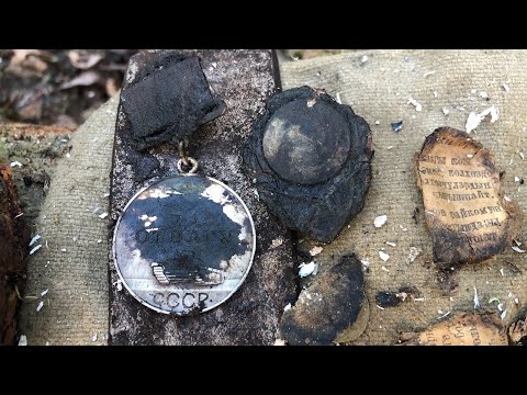 Видео: Находка года ! Медаль за отвагу и знак снайпер. Нашли  четырех пулеметчиков. 2 серия