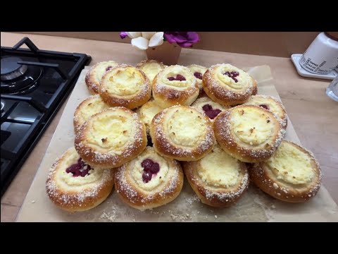 Видео: ❤️Мягкие ватрушки с нежной начинкой 👌#оченьвкусно #рецепты 