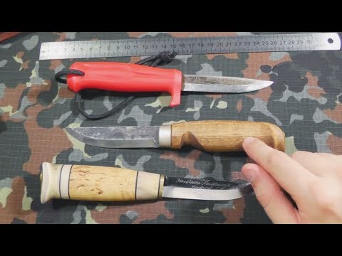 Видео: Обзор ножа - финки от Marttiini. Lynx Lumberjack Carbon