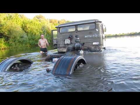 Видео: ГАЗ-66 дизель ШТУРМУЕТ РЕКУ! Полный привод и БЕЗДОРОЖЬЕ! Полная ВЕРСИЯ!