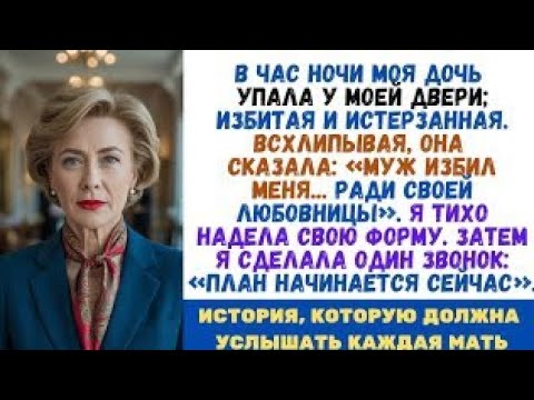 Видео: ЧАС НОЧИ. МОЯ ДОЧЬ УПАЛА У МОЕЙ ДВЕРИ, ИЗБИТАЯ И СЛОМЛЕННАЯ. ОНА ВСХЛИПЫВАЛА: «МУЖ ИЗБИЛ МЕНЯ..