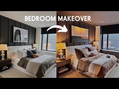 Видео: Преображение роскошной спальни: реставрационные материалы, Pottery Barn и как я оформляю кровать ...