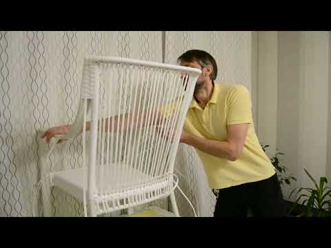 Видео: Плетение ротангом. Кресло Мальта. Часть 2