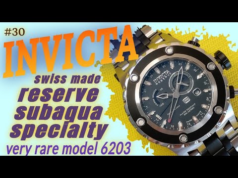 Видео: INVICTA Reserve Subaqua Specialty SAS 6203 Swiss Made, замена силикона на браслет, обзор раритета