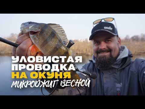 Видео: Рыбалка Микроджиг Уловистая Проводка на Окуня Ранней Весной