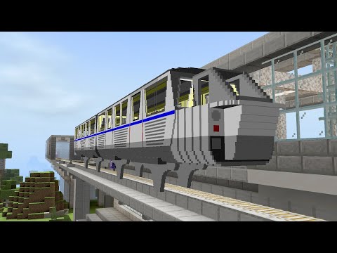 Видео: открытие линии монорельса Майнкрафт