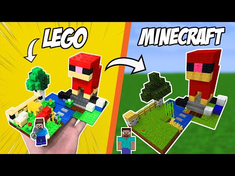 Видео: Я построил наборы LEGO Minecraft в Minecraft...