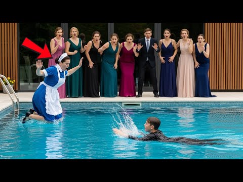 Видео: Все стояли и смотрели, как сын олигарха тонет… а простая уборщица спасла его жизнь.