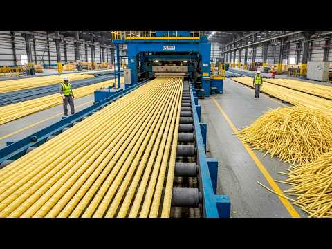 Видео: Как это сделано: Как из стеклянных нитей и смолы делают арматуру прочнее стали