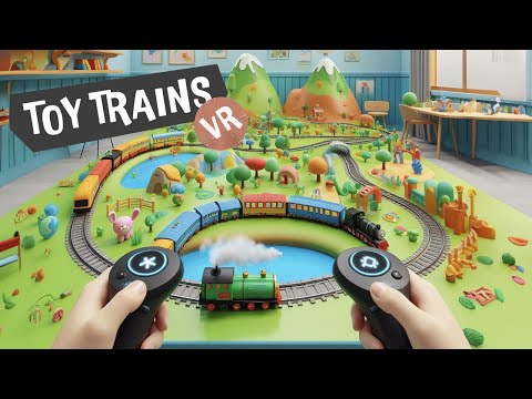 Видео: ИГРУШЕЧНАЯ ЖЕЛЕЗНАЯ ДОРОГА НО В ВИАР! Toy Trains VR