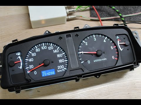 Видео: Пересвет панели, компаса и климата Mitsubishi Pajero 2