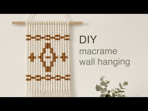 Видео: DIY | macrame wall hanging | макраме настенный