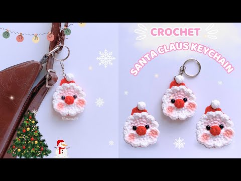 Видео: 🎅 Как связать брелок в виде Санта-Клауса всего за 35 минут ❄️ Просто и мило | Подходит для начина...