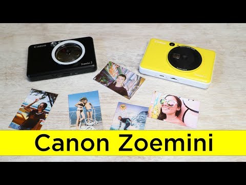 Видео: Обзор и сравнение фото камер с моментальной печатью Canon Zoemini S и Zoemini C