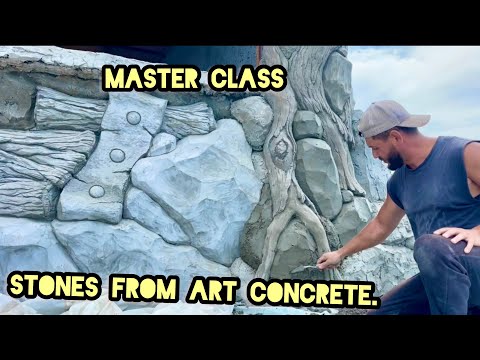 Видео: Как сделать камень из Арт бетона. Stones from art concrete. 8 сентября 2024 г.