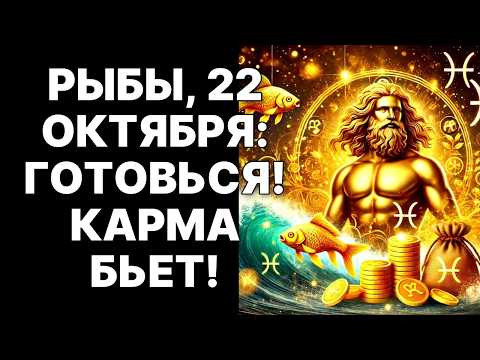 Видео: 🔴🐟РЫБЫ, КАРМА УСЛЫШАЛА ВАШИ МОЛИТВЫ! 😱22 ОКТЯБРЯ ВРАГ, СЛОМАВШИЙ ВАМ ЖИЗНЬ, ПОТЕРЯЕТ РАССУДОК❗