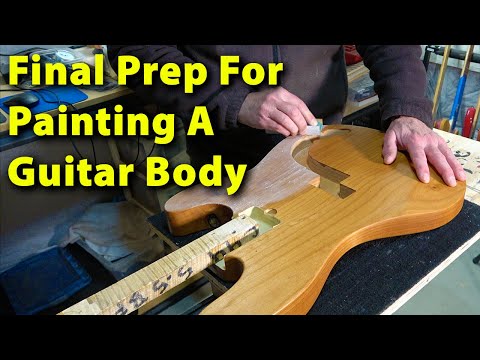 Видео: Финальная подготовка к покраске корпуса гитары. Сборка точной бас-гитары. Часть 13