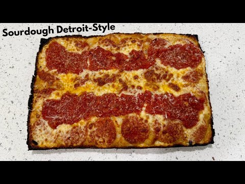 Видео: Пицца на закваске в детройтском стиле (по мотивам Buddy's)