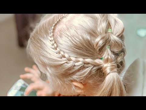 Видео: ПРИЧЕСКА В САДИК БЫСТРО / Коса при помощи резинок в сердце / детские прически в садик на каждый день