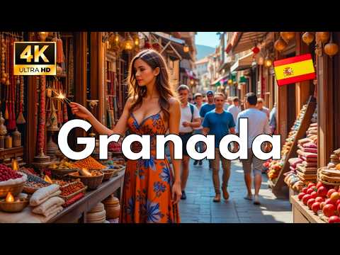Видео: Гранада - Испания 💃🏻| Город, который вы должны увидеть, прежде чем умереть ☠️ | Пешеходная 4K