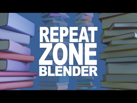 Видео: Процедурные стеки с геометрическим узлом «Повторяющаяся зона» в Blender