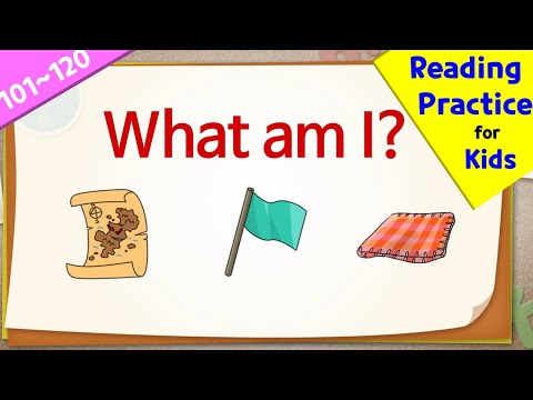 Видео: Легкая практика чтения для детей | What Am I Quiz (101-120)