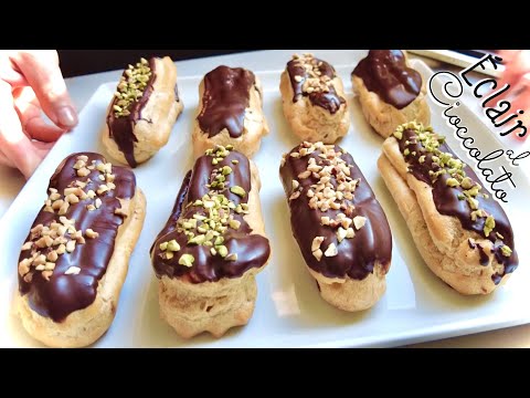 Видео: Шоколад Eclair Choux Pasta с шоколадным кремом 🍫