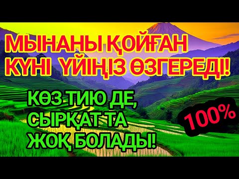 Видео: 🤲ҮЙІҢЕ МЫНАНЫ ҚОЙ ЕШКІМ ЖАҚЫНДАЙ АЛМАЙДЫ!ҚАРҒЫС, ДУА, ЖАМАНДЫҚТАН  ҚОРҒАНЫС!КӨЗ ТИЮДЕН ДЕ ҚҰТЫЛАСЫЗ!