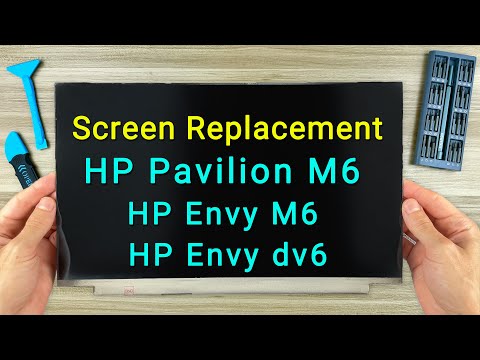 Видео: Замена экрана на ноутбуке HP Pavilion m6, Envy m6, Envy dv6