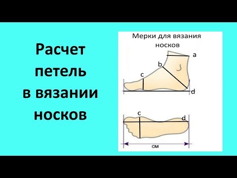 Видео: Расчет петель в вязании носков.