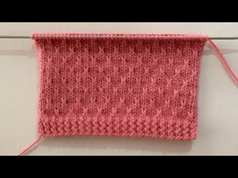 Видео: Новый простой узор для вязания свитера/кардигана