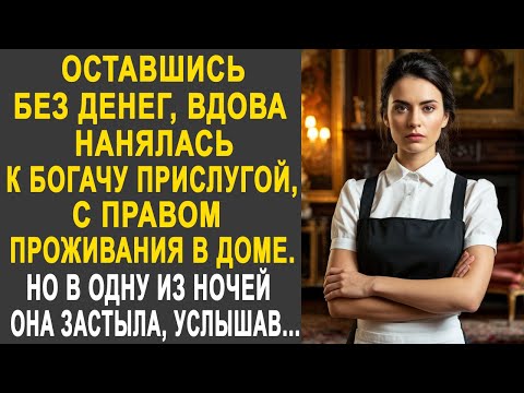 Видео: Оставшись без средств, вдова нанялась к богачу прислугой. Но в одну из ночей, она застыла, услышав.