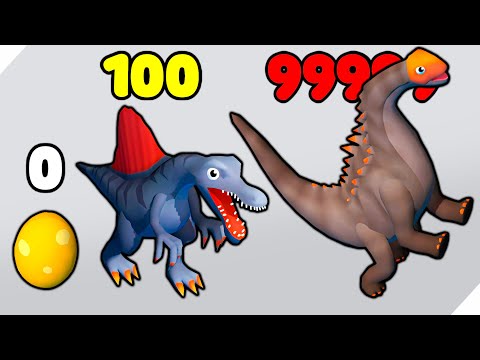 Видео: ЭВОЛЮЦИЯ ПАРКА С ДИНОЗАВРАМИ! Максимальный уровень! Dino Park - Egg Run 3D