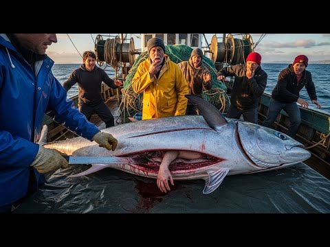 Видео: Рыбаки Поймали Огромную Рыбу. Но Когда Её Разрезали, Все Отпрянули!