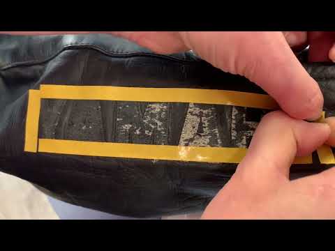 Видео: Как разгладить кожу, ремонт кожаной куртки🪡