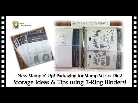 Видео: Часть 1: Новая упаковка для наборов штампов и штампов Stampin' Up! Идеи и советы по хранению с ис...