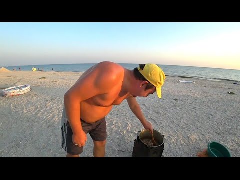 Видео: Фирменное блюдо на морском берегу!!! Отдых дикарём.