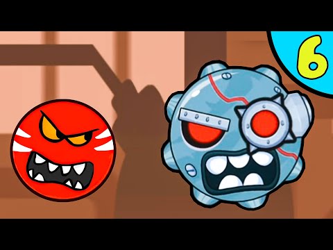 Видео: Несносный КРАСНЫЙ ШАР против злодеев в масках #6. Мрачная фабрика 2. Мультик Red Ball на Игрули TV