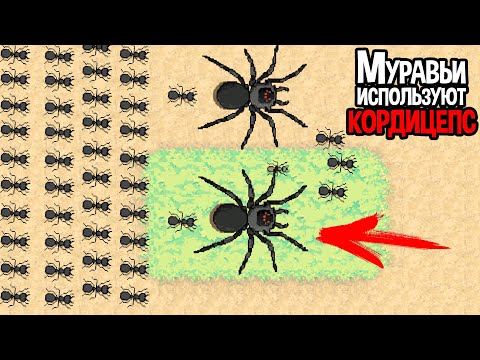 Видео: МУРАВЬИ КОНТРОЛИРУЮТ РАЗУМ НАСЕКОМЫХ КОРДИЦЕПСОМ ( Pocket Ants )