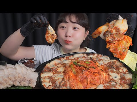 Видео: Ойстер Кимчи🥬 Mukbang