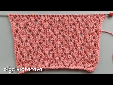 Видео: УНИВЕРСАЛЬНЫЙ АЖУРНЫЙ УЗОР 783 Узоры спицами