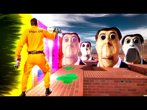 Видео: ОБУНГА В ЛАБИРИНТЕ С ПОРТАЛАМИ ГОНЯЕТСЯ ЗА НАМИ В ГАРРИС МОД OBUNGA NEXTBOT Garry's Mod