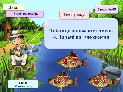 Видео: 2 клас. НУШ. Таблиця множення числа 4